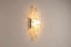 Albano Poli Large Wall Lamp in Glass by Albano Poli for Poliarte Italy 1970s - 4321780