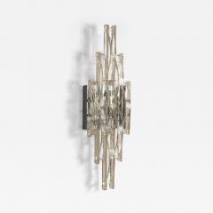Albano Poli Large Wall Lamp in Glass by Albano Poli for Poliarte Italy 1970s - 4325608