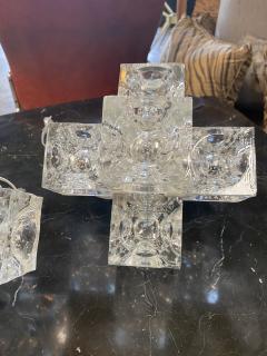 Albano Poli Pair of 2 Mid Century Murano Table Lamps By Albano Pioli 1970s - 2483619