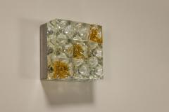 Albano Poli PoliArte Square Wall Sconce In Murano By Albano Poli Italy 1970s - 3497400