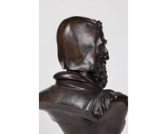 Albert Ernest Carrier Belleuse Albert Ernest Carrier Belleuse A Rare and Important Bronze Bust of Michelangelo - 3210703