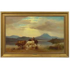 Albert Fitch Bellows Homeward Bound 1863 American Landscape Painting by Albert Fitch Bellows - 1094257