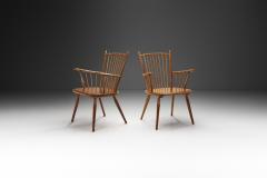 Albert Haberer Albert Haberer Cherry Wood Chairs for Hermann Fleiner Germany 1950s - 2818805