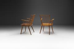 Albert Haberer Albert Haberer Cherry Wood Chairs for Hermann Fleiner Germany 1950s - 2818819