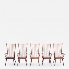 Albert Haberer Set of five Albert Haberer Arm Chairs for H Fleiner Stuttgart Germany 1950s - 545117