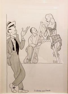 Albert Hirschfeld Frank Sinatra Paul Newman and Eva Marie Saint  - 936275