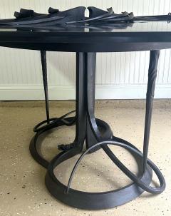 Albert Paley Large Bespoken Sculpted Steel Table with Slate Top Albert Paley - 3436254