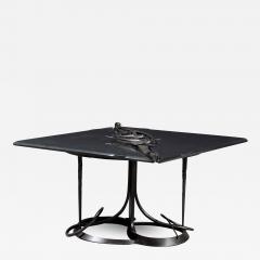 Albert Paley Large Bespoken Sculpted Steel Table with Slate Top Albert Paley - 3440369