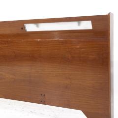 Albert Parvin Albert Parvin Style Mid Century Walnut King Headboard - 3849219