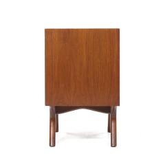 Albert Parvin Albert Parvin Style Roma Mid Century Sculpted Walnut Nightstands Pair - 3846606