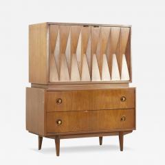 Albert Parvin Albert Parvin for American of Martinsville MCM Highboy Gentlemens Chest Dresser - 4040574