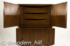 Albert Parvin Albert Parvin for American of Martinsville Mid Century Diamond Highboy Dresser - 3369745