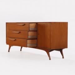 Albert Parvin An Albert Parvin style walnut mid century modern nine drawer dresser  - 3464739