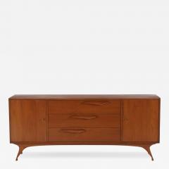 Albert Parvin An Albert Parvin style walnut mid century modern nine drawer dresser  - 3467092