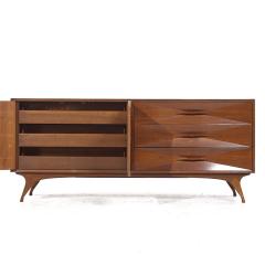 Albert Parvin This lowboy measures 74 wide x 19 deep x 31 5 inches high - 3838626