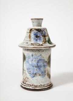 Albert Thiry Glazed Ceramic Two Part Jar Candle Holder by Albert Thiry Vallauris France - 3190079