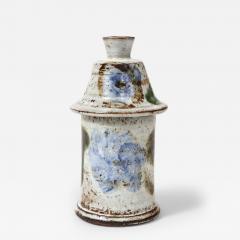 Albert Thiry Glazed Ceramic Two Part Jar Candle Holder by Albert Thiry Vallauris France - 3192228