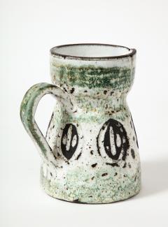 Albert Thiry Glazed Ceramic pitcher by Albert Thiry Vallauris France c 1960 - 3184598