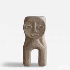 Albert Tormos 1970s carved stone lamp France - 4116704