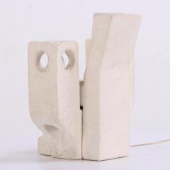 Albert Tormos A French Brutalist stone figural lamp by Albert Tormos C 1960  - 4137203