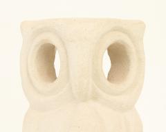 Albert Tormos Large Limestone Owl Table Lamp by Albert Tormos France 1960s - 2907845