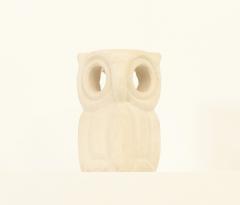 Albert Tormos Large Limestone Owl Table Lamp by Albert Tormos France 1960s - 2907855