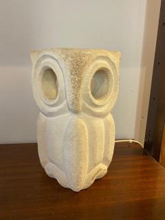 Albert Tormos Limestone Table Lamp by Albert Tormos France 1970s - 3004834