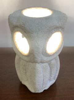 Albert Tormos Owl Desk Lamp in Limestone Signed by Albert Tormos - 2432142