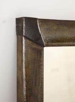 Alberto Cassoli Patinated Iron Mirror Italy late 1960s  - 3927687