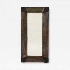 Alberto Cassoli Patinated Iron Mirror Italy late 1960s  - 3930718