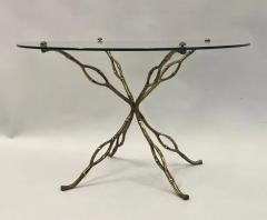 Alberto Diego Giacometti French Modern Craftsman Gilt Bronze Side or Coffee Table in style of Giacometti - 3519282