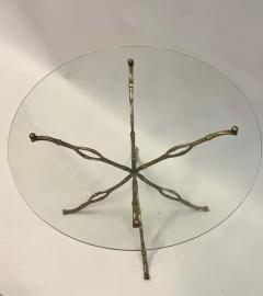 Alberto Diego Giacometti French Modern Craftsman Gilt Bronze Side or Coffee Table in style of Giacometti - 3519283