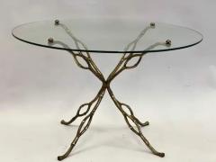Alberto Diego Giacometti French Modern Craftsman Gilt Bronze Side or Coffee Table in style of Giacometti - 3519319