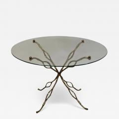 Alberto Diego Giacometti French Modern Craftsman Gilt Bronze Side or Coffee Table in style of Giacometti - 3521380