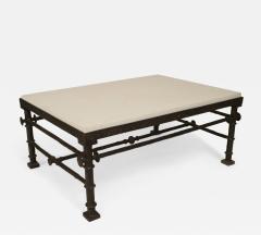 Alberto Diego Giacometti French Modern Patinated Bronze and Limestone Coffee Table - 2795007