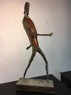 Alberto Diego Giacometti Giacometti Inspired Brutalist Fencer Sculpture - 530069