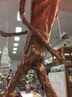 Alberto Diego Giacometti Giacometti Inspired Brutalist Fencer Sculpture - 530080