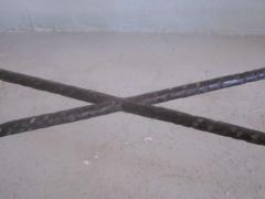 Alberto Diego Giacometti Large French Custom Hammered Iron Console Manner of Giacometti - 2372339