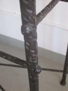 Alberto Diego Giacometti Large French Custom Hammered Iron Console Manner of Giacometti - 2372341