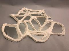 Alberto Diego Giacometti Large French Hand Made Surrealist Plaster Mirror Giacometti for JM Frank - 2372345