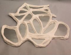 Alberto Diego Giacometti Large French Hand Made Surrealist Plaster Mirror Giacometti for JM Frank - 2372348