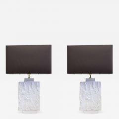 Alberto Diego Giacometti Pair French Mid Century Modern Plaster Gesso Table Lamps Style of Giacometti - 1682843