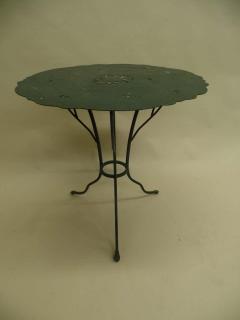 Alberto Diego Giacometti Pair of French Mid Century Wrought Iron Side Tables in the Style of Giacometti - 1830684