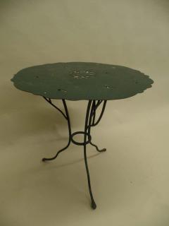 Alberto Diego Giacometti Pair of French Mid Century Wrought Iron Side Tables in the Style of Giacometti - 1830685