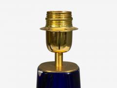 Alberto Don Table Lamps Blue Murano Glass Italy 1995 - 4583013