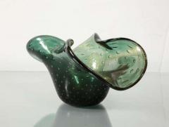 Alberto Dona Alberto Don Murano Green Bullicante and Aventurina Glass Dish 1970s 2 - 3166611