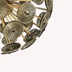 Alberto Dona Alberto Dona Inspired Custom Textured Murano Glass Disc Chandelier 2023 - 4126649