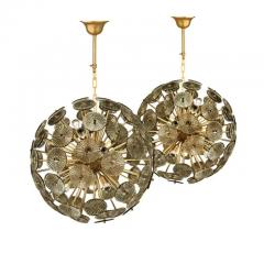 Alberto Dona Alberto Dona Inspired Custom Textured Murano Glass Disc Chandelier 2023 - 4126651