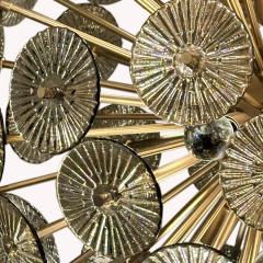 Alberto Dona Alberto Dona Inspired Custom Textured Murano Glass Disc Chandelier - 4541271