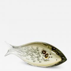 Alberto Dona Amber and Mink Bullicante glass fish sculpture by Alberto Dona - 4101294